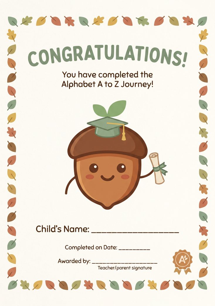 Celebrate with a certificate
