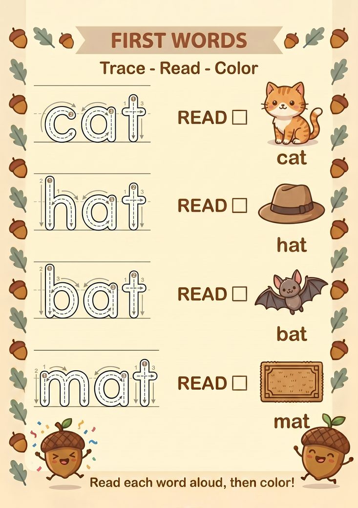 Read first words